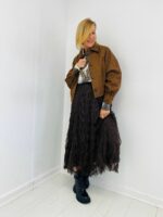 Veste Courte Effet Suédine – Image 3