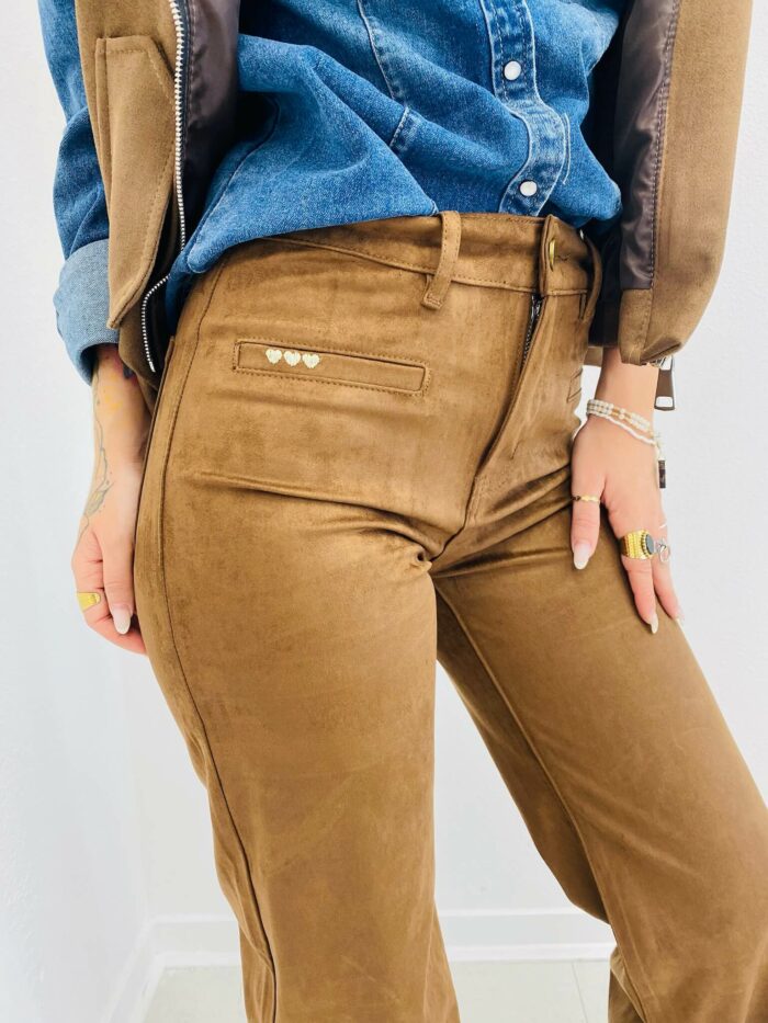 Pantalon Effet Suédine – Image 2
